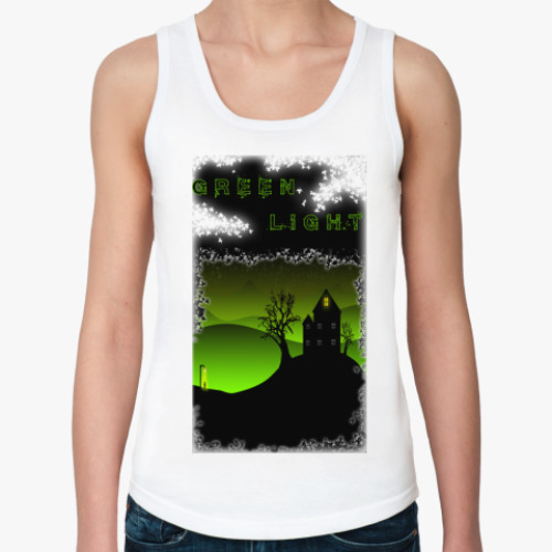 Женская майка с принтом Зеленый свет