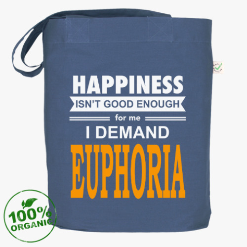 Сумка шоппер с принтом Эйфория