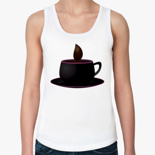 Женская майка с принтом coffee