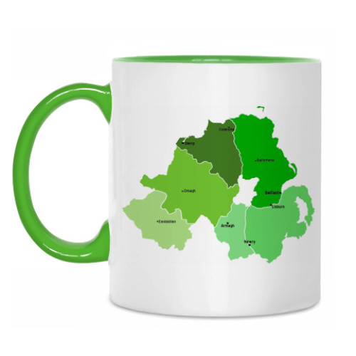 Кружка с принтом Northern Ireland