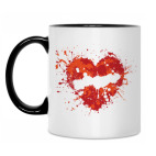 Кружка двухцветная