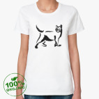 Женская футболка органик