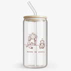 Банка с бамбуковой крышкой