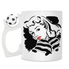 Кружка с футбольным мячиком