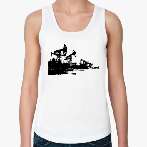 Женская майка с принтом  Нефть