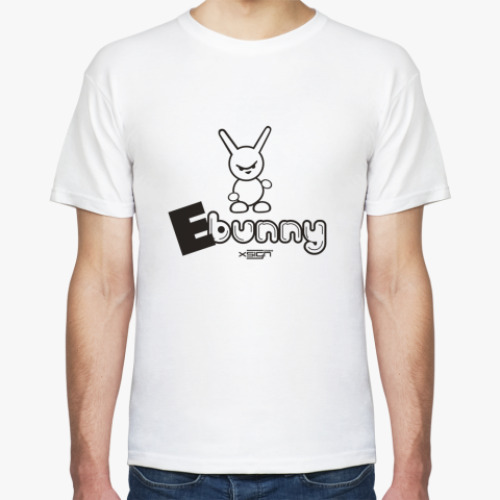 Футболка с принтом E-bunny
