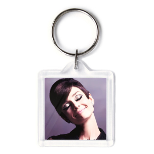 Брелок с принтом Милая Одри Хепберн