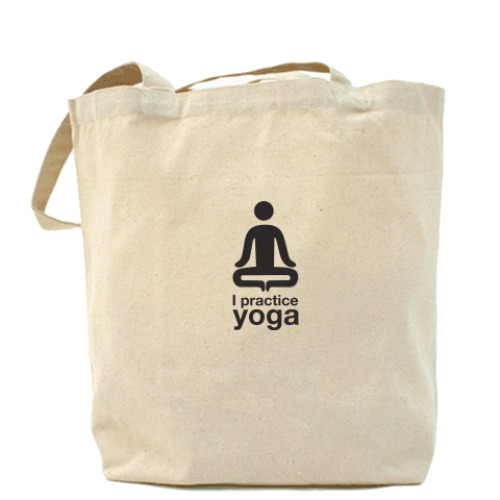 Сумка шоппер с принтом yoga