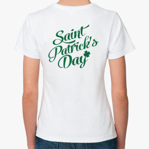 Классическая футболка с принтом День Св. Патрика - Молли