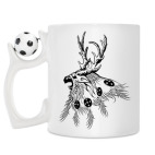 Кружка с футбольным мячиком