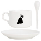 Леди с букетом