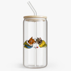 Банка с бамбуковой крышкой