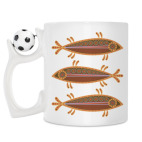 Кружка с футбольным мячиком