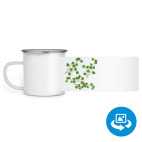 Кружка металлическая белая (круговая запечатка)