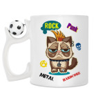 Кружка с футбольным мячиком