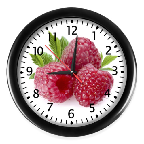 Настенные часы с принтом Малинка