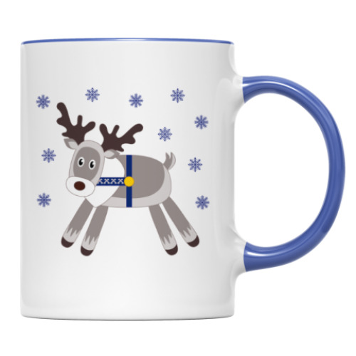 Кружка с принтом Reindeer