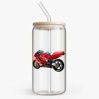 Банка с бамбуковой крышкой