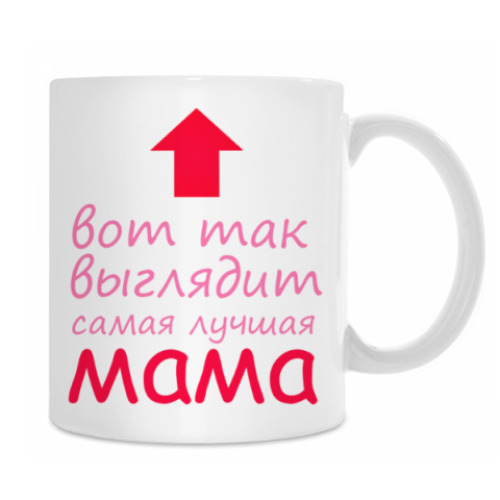 Кружка с принтом Самая лучшая мама