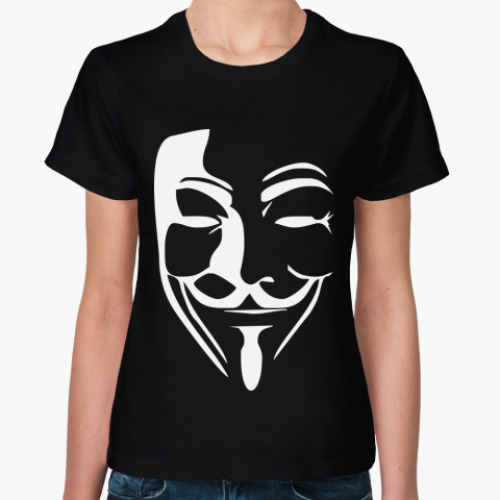 Женская футболка с принтом V for Vendetta