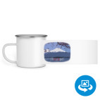 Кружка металлическая белая (круговая запечатка)