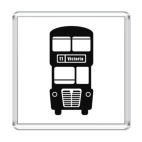 Магнит 6.5 x 6.5 см London Bus