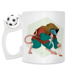Кружка с футбольным мячиком