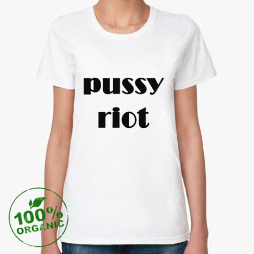 Женская футболка из органик-хлопка Pussy Riot