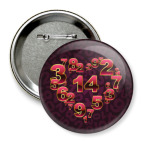 Значок 75 мм   Сердце