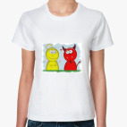 Женская футболка, белая