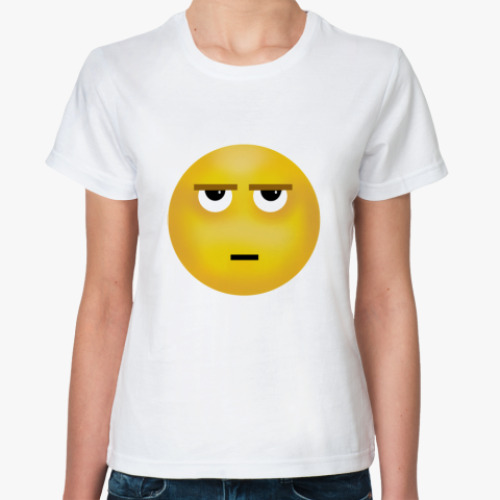 Классическая футболка  'Смайл - I'm bored'