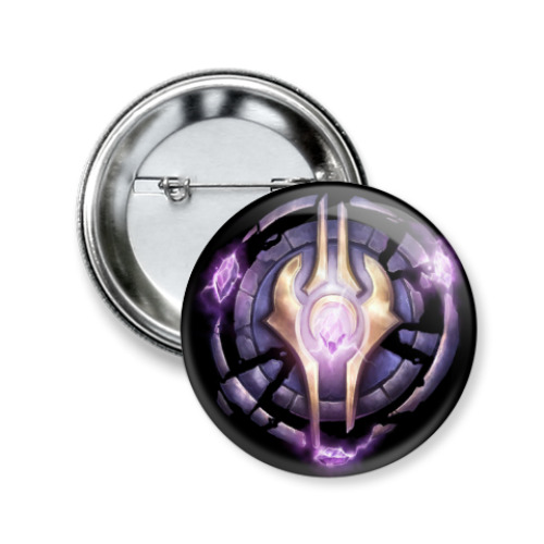 Значок 50мм с принтом WOW