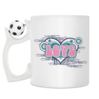 Кружка с футбольным мячиком