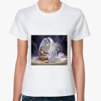 Женская футболка, белая