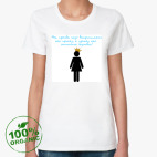 Женская футболка органик