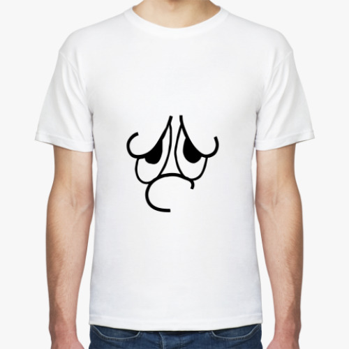 Футболка с принтом Грусный