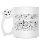 Кружка с футбольным мячиком