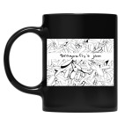 Кружка цветная UV-DTF