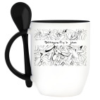 Кружка с ложкой