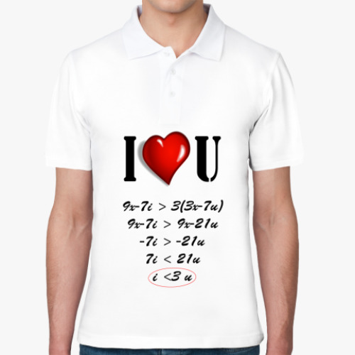 Рубашка поло Математика любви