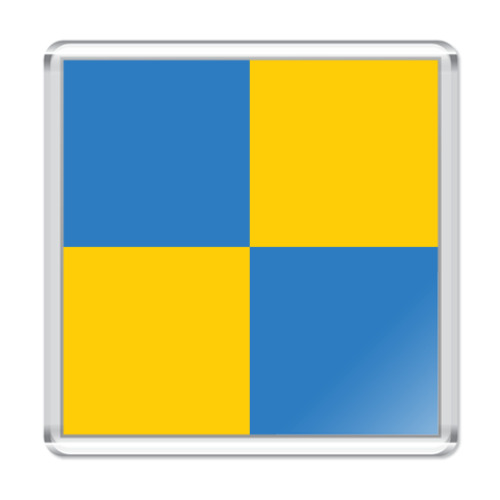 Магнит с принтом  «UKRAЇNA-SVERIGE»