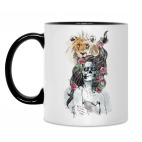 Кружка двухцветная