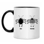 Кружка двухцветная