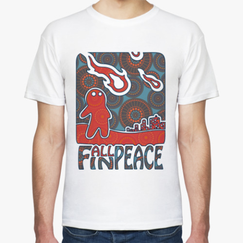 Футболка с принтом Мир Горит