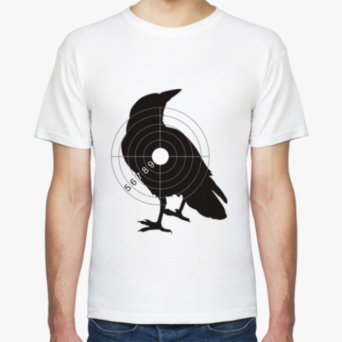 Футболка с принтом Ворон