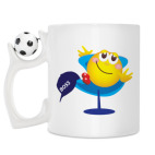 Кружка с футбольным мячиком