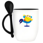 Кружка с ложкой