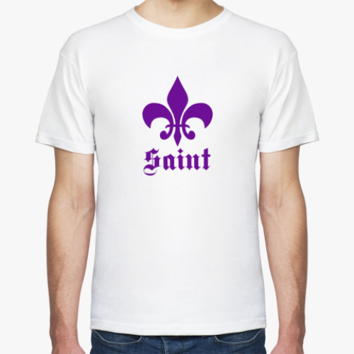 Футболка с принтом Saint