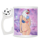 Кружка с футбольным мячиком