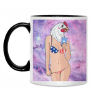 Кружка двухцветная